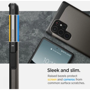 Hurtownia GSM - Etui Spigen Tough Armor Samsung Galaxy S22 Ultra Gunmetal - SPN2128GNM - {ean13} - Hurt