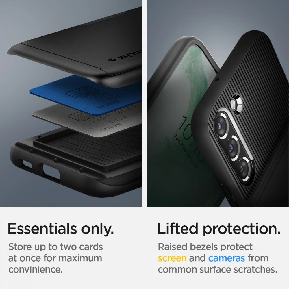Hurtownia GSM - Etui Spigen Slim Armor CS Samsung Galaxy S22+ Plus Black - SPN2130BLK - {ean13} - Hurt