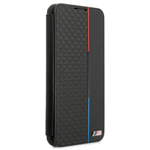 Etui BMW BMBKS21FETRTBK Samsung Galaxy S21 FE czarny/black bookcase M Collection Triangles