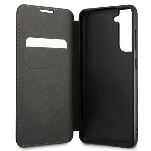 Etui BMW BMBKS21FETRTBK Samsung Galaxy S21 FE czarny/black bookcase M Collection Triangles