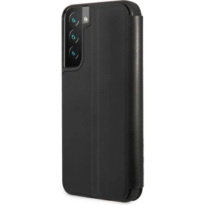 Wholesale BMW BMBKS22MTRTBK Samsung Galaxy S22+ Plus black bookcase M Collection Triangles - BMW284BLK - {ean13} - Hurt