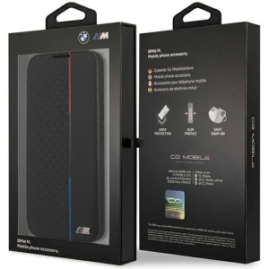 Hurtownia GSM - Etui BMW BMBKS22MTRTBK Samsung Galaxy S22+ Plus czarny/black bookcase M Collection Triangles - BMW284BLK - {ean13} - Hurt