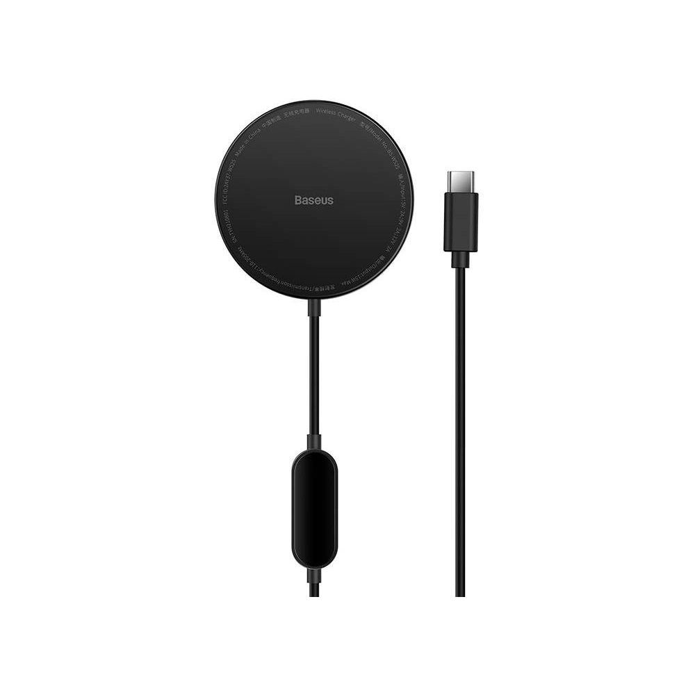 Hurtownia GSM - Bezdrátová indukční nabíječka Baseus Simple Mini2 15W (černá) - BSU3090BLK - {ean13} - Hurt