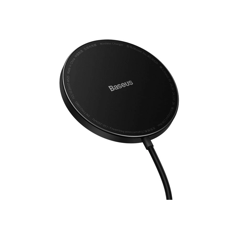 Hurtownia GSM - Bezdrátová indukční nabíječka Baseus Simple Mini2 15W (černá) - BSU3090BLK - {ean13} - Hurt