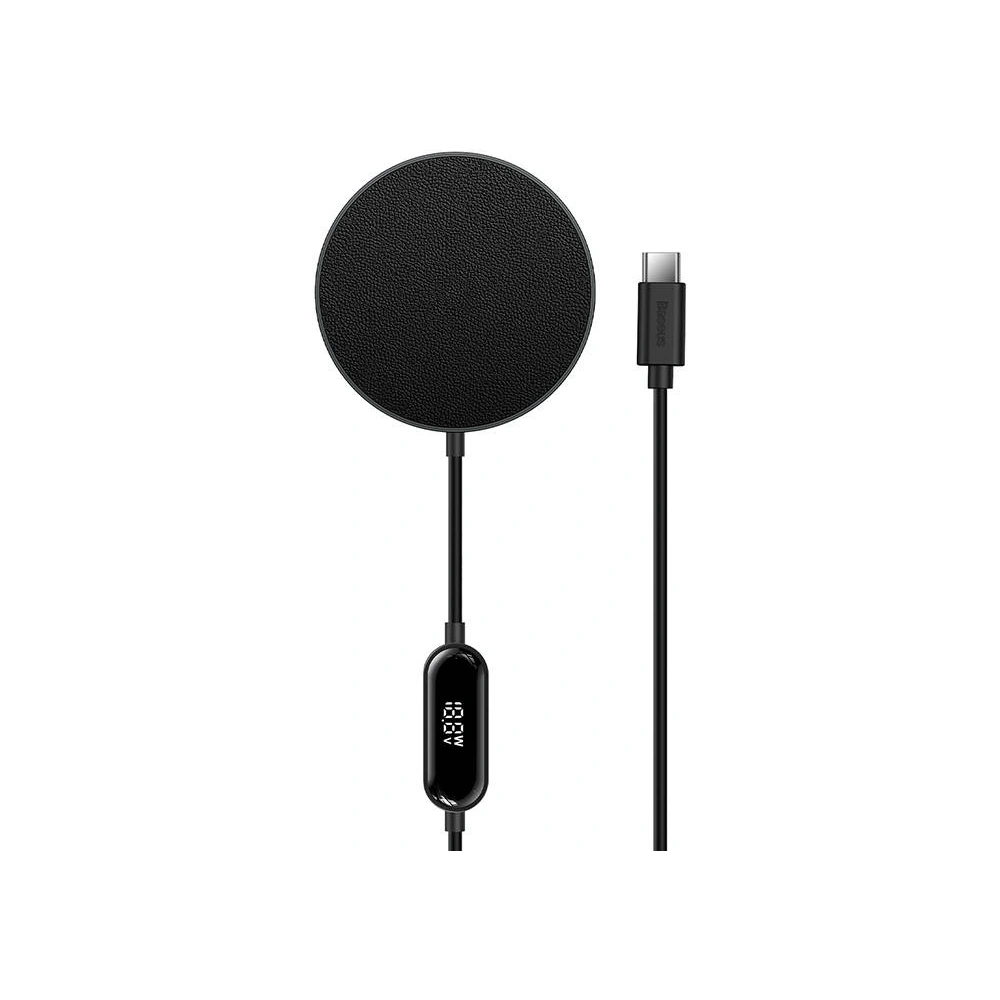 Hurtownia GSM - Bezdrátová indukční nabíječka Baseus Simple Mini2 15W (černá) - BSU3090BLK - {ean13} - Hurt