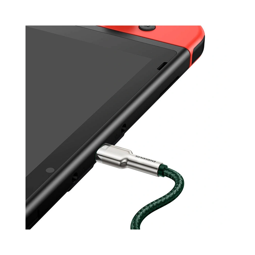 Hurtownia GSM - Kabel USB-C do USB-C Baseus Cafule, 100W, 2m (zelený) - BSU3091GRN - {ean13} - Hurt