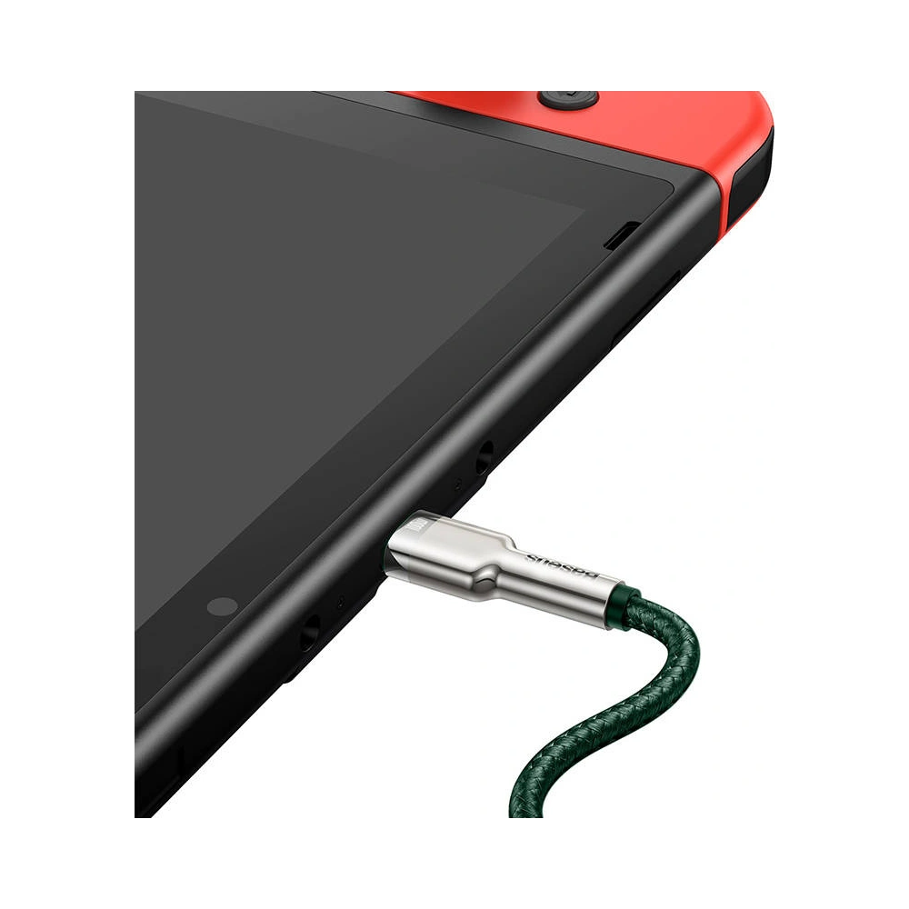 Hurtownia GSM - Kabel USB-C do USB-C Baseus Cafule, 100W, 1m (zelený) - BSU3092GRN - {ean13} - Hurt