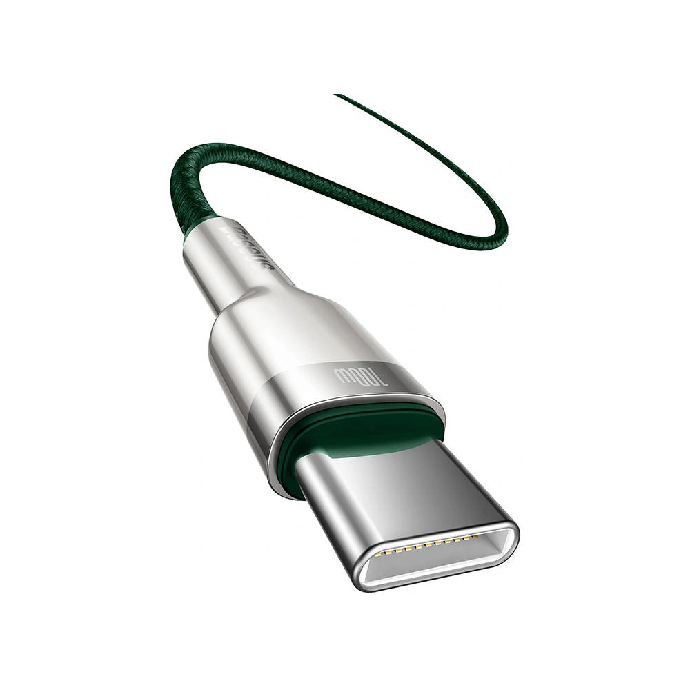 Hurtownia GSM - Kabel USB-C do USB-C Baseus Cafule, 100W, 1m (zelený) - BSU3092GRN - {ean13} - Hurt