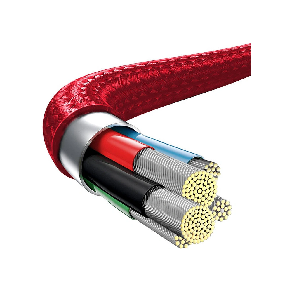 Hurtownia GSM - Kabel USB 3w1 Baseus Rapid Series, micro USB / Lightning / USB-C, 20W, 1.5m (červený) - BSU3093RED - {ean13} - Hurt