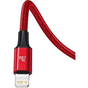 Kabel USB 3w1 Baseus Rapid Series, micro USB / Lightning / USB-C, 20W, 1.5m (czerwony)