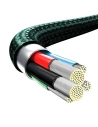Hurtownia GSM - Kabel USB-C 3w1 Baseus Rapid Series, micro USB / Lightning / USB-C, 20W, 1.5m (zielony) - BSU3094GRN - {ean13} - Hurt