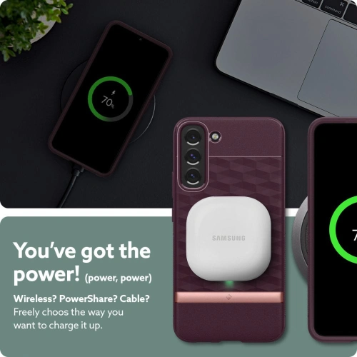 homescreen.pl - Etui Caseology Parallax Samsung Galaxy S22+ Plus Burgundy