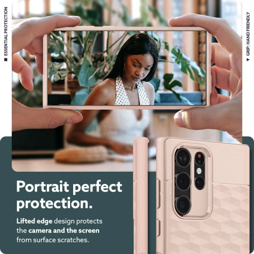 homescreen.pl - Etui Caseology Parallax Samsung Galaxy S22 Ultra Indi Pink