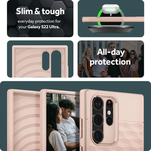 homescreen.pl - Etui Caseology Parallax Samsung Galaxy S22 Ultra Indi Pink