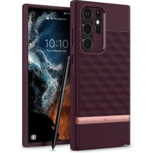 Hurtownia GSM - Etui Caseology Parallax Samsung Galaxy S22 Ultra Bordó - CSL047BRG - {ean13} - Hurt