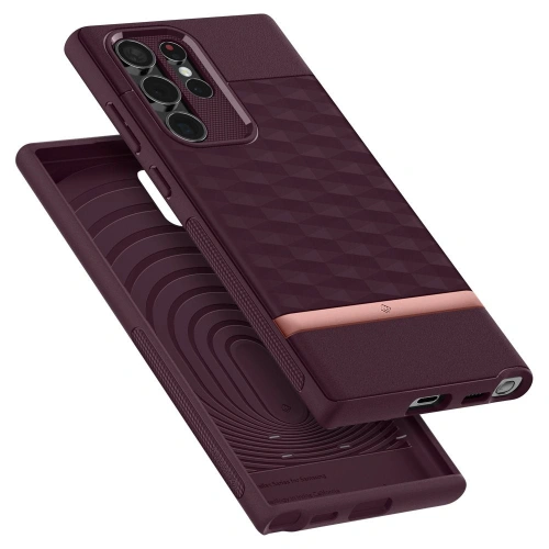 homescreen.pl - Etui Caseology Parallax Samsung Galaxy S22 Ultra Burgundy