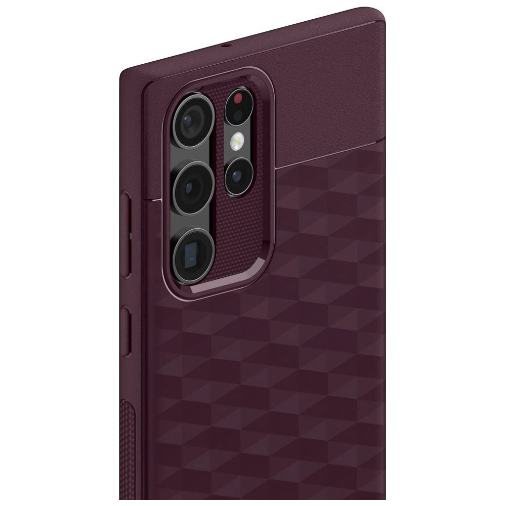 Hurtownia GSM - Etui Caseology Parallax Samsung Galaxy S22 Ultra Bordó - CSL047BRG - {ean13} - Hurt