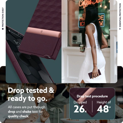 homescreen.pl - Etui Caseology Parallax Samsung Galaxy S22 Ultra Burgundy