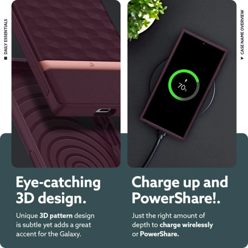 homescreen.pl - Etui Caseology Parallax Samsung Galaxy S22 Ultra Burgundy