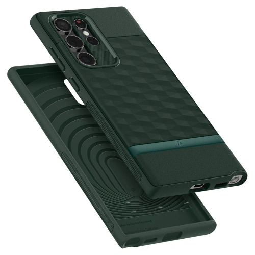 homescreen.pl - Etui Caseology Parallax Samsung Galaxy S22 Ultra Midnight Green