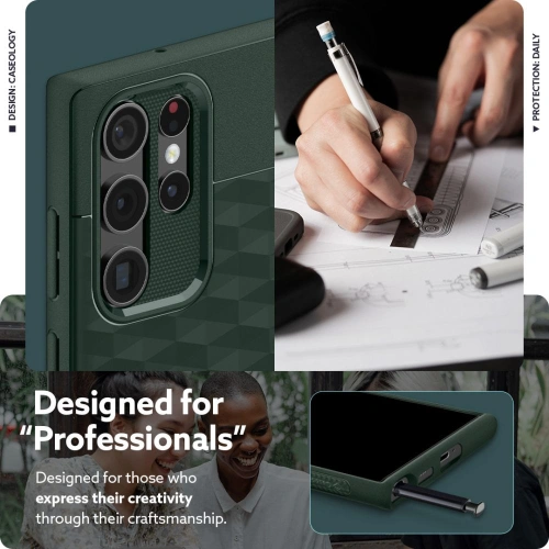 homescreen.pl - Etui Caseology Parallax Samsung Galaxy S22 Ultra Midnight Green