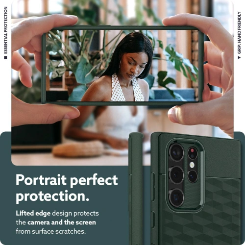 homescreen.pl - Etui Caseology Parallax Samsung Galaxy S22 Ultra Midnight Green