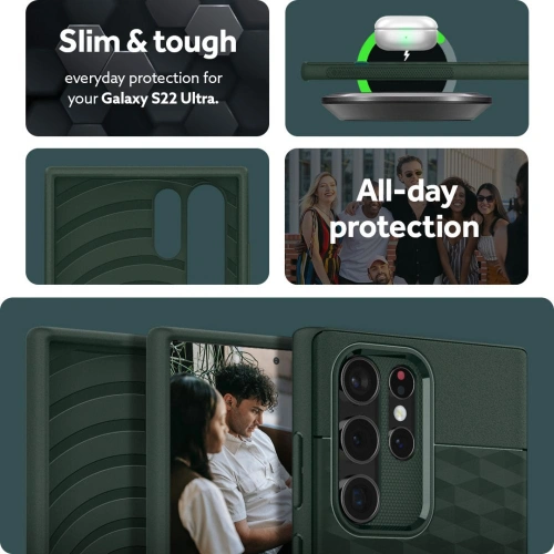 homescreen.pl - Etui Caseology Parallax Samsung Galaxy S22 Ultra Midnight Green
