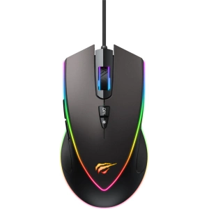 Wholesale Havit MS1017 RGB Gaming Mouse 800-6400 DPI (black&ochre) - HVT149BLKOCH - {ean13} - Hurt
