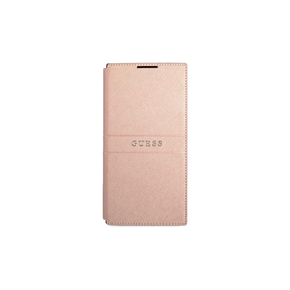 Hurtownia GSM - Etui Guess GUBKS22LPSASBPI Samsung Galaxy S22 Ultra różowy/pink book Saffiano Stripes - GUE1604PNK - {ean13} - Hurt