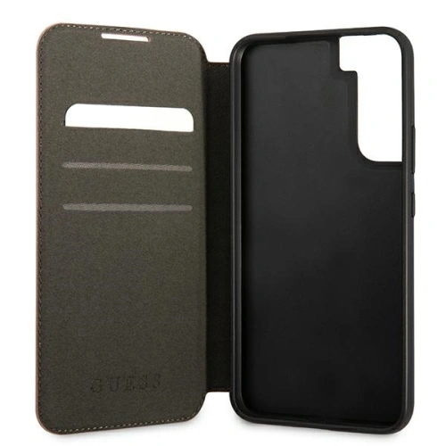 homescreen.pl - Etui Guess GUBKS22MPSASBPI Samsung Galaxy S22+ Plus różowy/pink book Saffiano Stripes