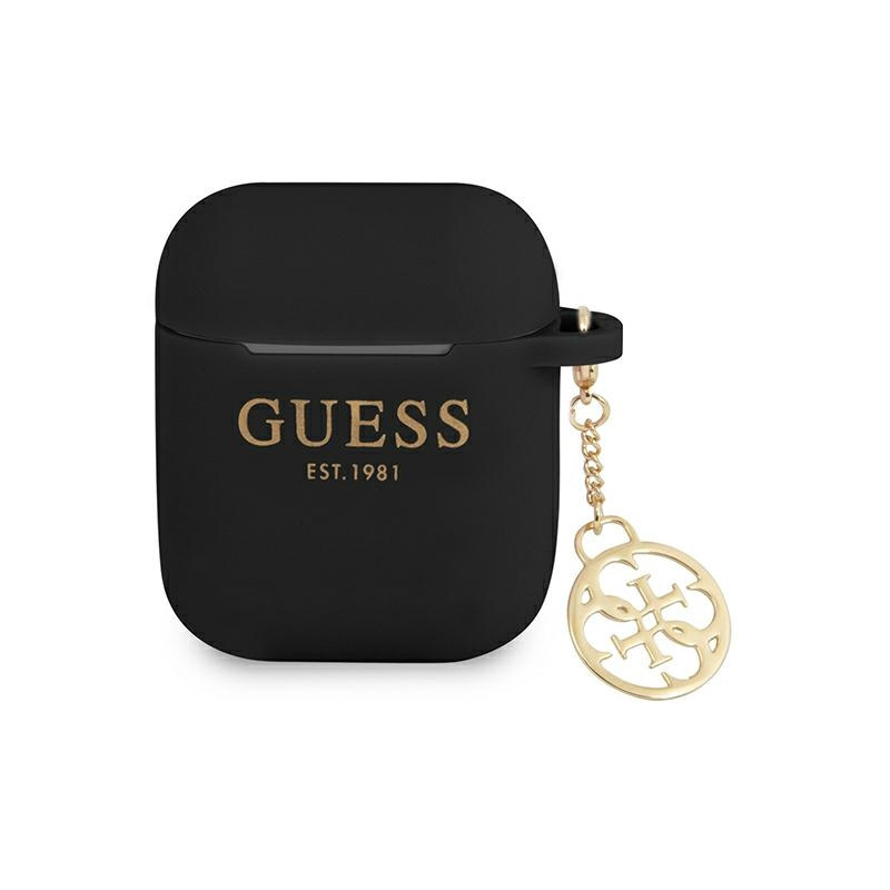 Guess Distributor - 3666339039158 - GUE1607BLK - Guess GUA2LSC4EK Apple AirPods black Silicone Charm 4G Collection - B2B homescreen