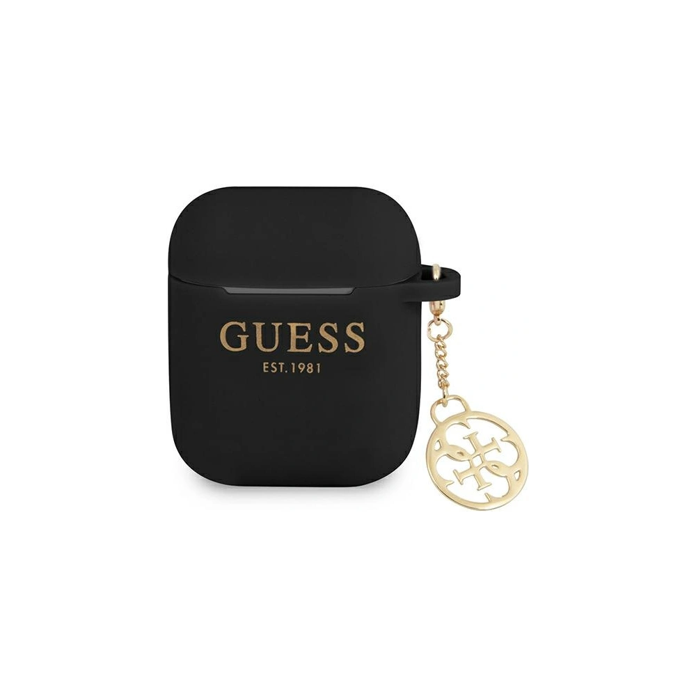 Hurtownia GSM - Etui Guess GUA2LSC4EK Apple AirPods černý/black Silicone Charm 4G Collection - GUE1607BLK - {ean13} - Hurt