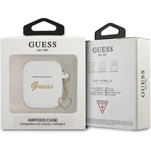 Hurtownia GSM - Etui Guess GUA2LSCHSH Apple AirPods bílý/white Silicone Charm Heart Collection - GUE1609WHT - {ean13} - Hurt