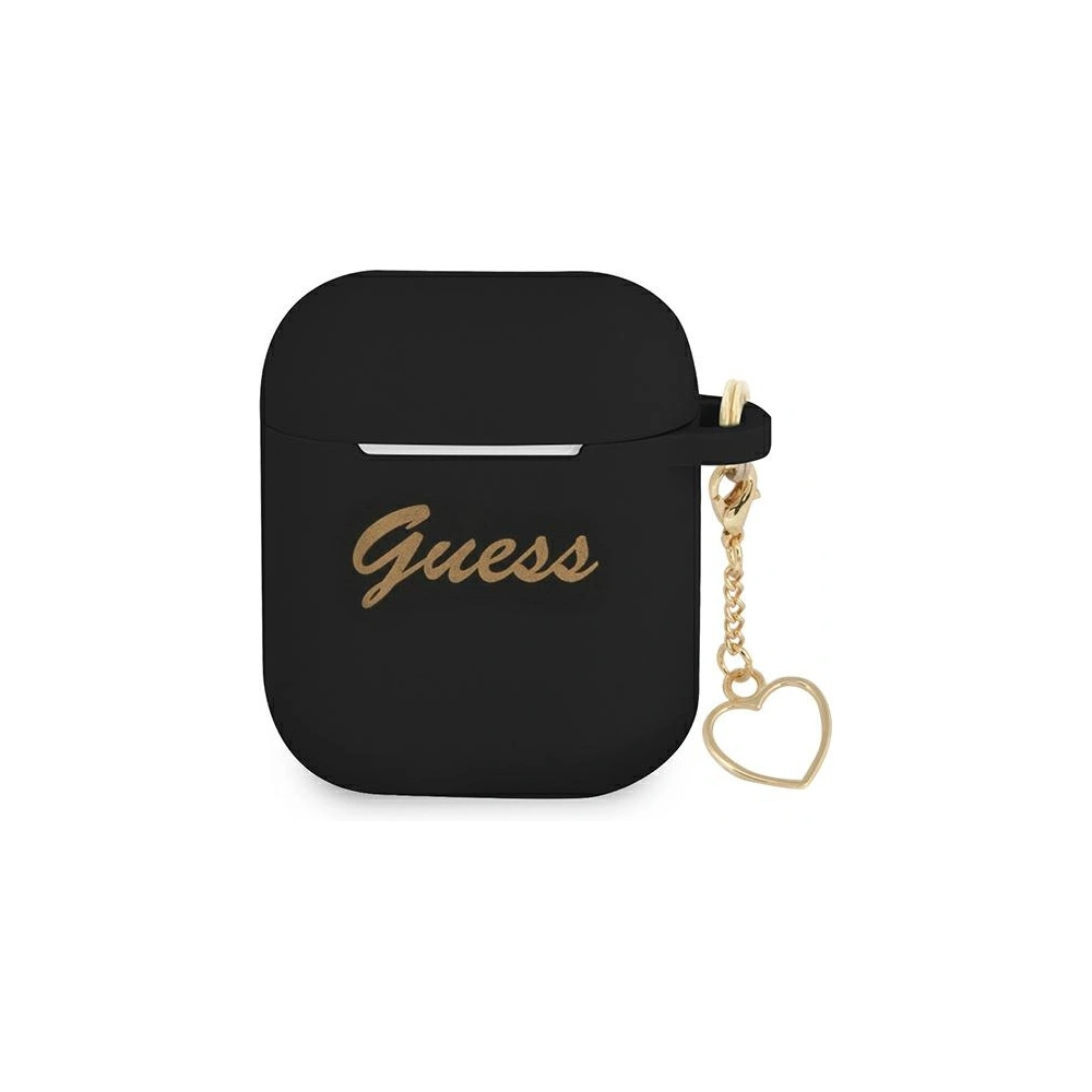 Hurtownia GSM - Etui Guess GUA2LSCHSK Apple AirPods černý/black Silicone Charm Heart Collection - GUE1610BLK - {ean13} - Hurt