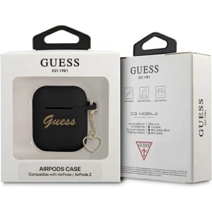 Hurtownia GSM - Etui Guess GUA2LSCHSK Apple AirPods černý/black Silicone Charm Heart Collection - GUE1610BLK - {ean13} - Hurt