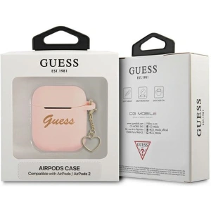 Hurtownia GSM - Etui Guess GUA2LSCHSP Apple AirPods růžový/pink silikonové kouzlo kolekce srdce - GUE1611PNK - {ean13} - Hurt