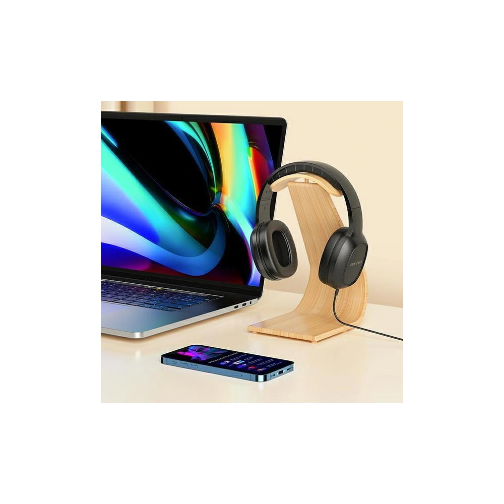 Hurtownia GSM - AWEI sluchátka na uši GM-6 jack 3,5mm černá/black - AWEI092BLK - {ean13} - Hurt