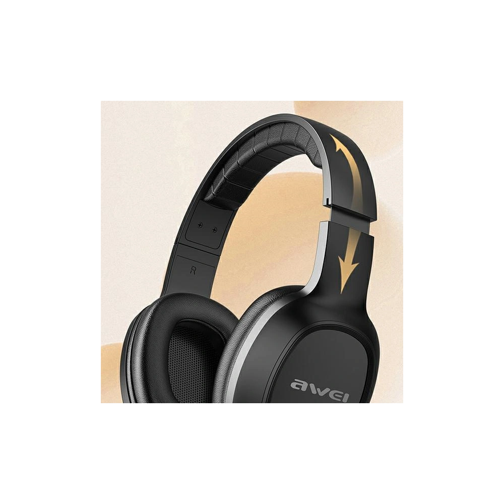 Hurtownia GSM - AWEI sluchátka na uši GM-6 jack 3,5mm černá/black - AWEI092BLK - {ean13} - Hurt