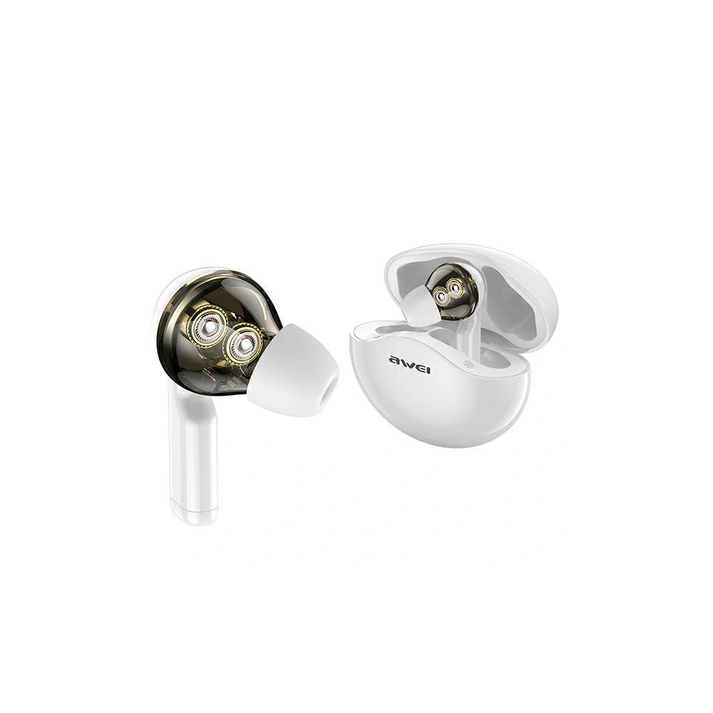 Hurtownia GSM - AWEI sportovní sluchátka Bluetooth T12 TWS bílé/bílé - AWEI093WHT - {ean13} - Hurt