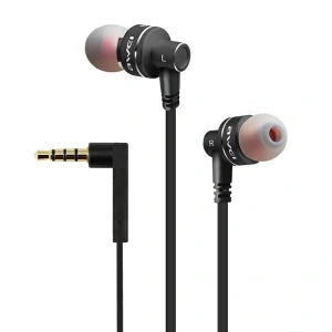 AWEI słuchawki stereo ES-10TY 3,5mm jack czarny/black