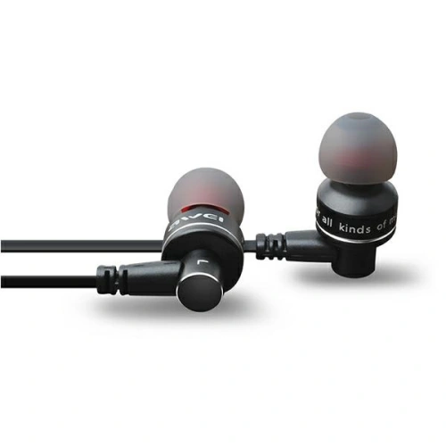 AWEI słuchawki stereo ES-10TY 3,5mm jack czarny/black