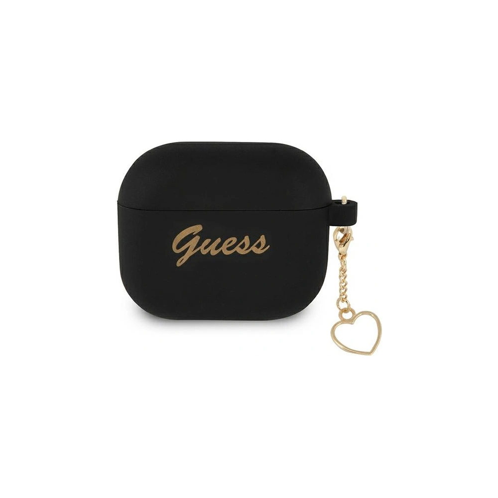 Hurtownia GSM - Etui Guess GUA3LSCHSK Apple AirPods 3 černý/black silikonové pouzdro Heart Collection - GUE1612BLK - {ean13} - Hurt