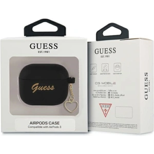 Hurtownia GSM - Etui Guess GUA3LSCHSK Apple AirPods 3 czarny/black Silicone Charm Heart Collection - GUE1612BLK - {ean13} - Hurt