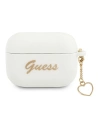 Guess GUAPLSCHSH Apple AirPods Pro white Silicone Charm Heart Collection