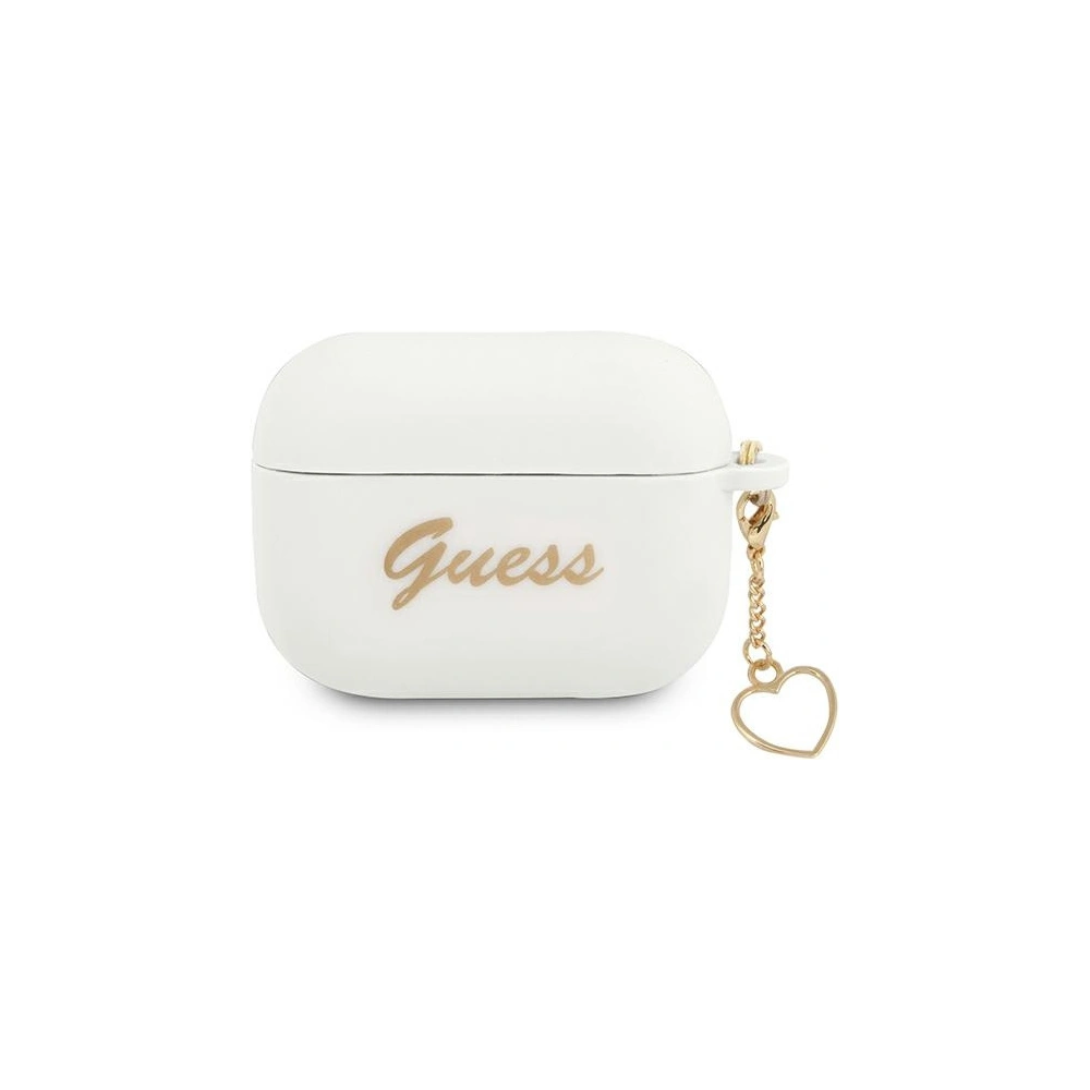Hurtownia GSM - Etui Guess GUAPLSCHSH Apple AirPods Pro bílý/white Silicone Charm Heart Collection - GUE1613WHT - {ean13} - Hurt
