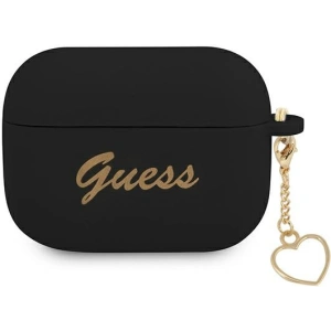 Hurtownia GSM - Etui Guess GUAPLSCHSK Apple AirPods Pro czarny/black Silicone Charm Heart Collection - GUE1614BLK - {ean13} - Hurt