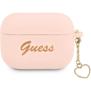 Hurtownia GSM - Etui Guess GUAPLSCHSP Apple AirPods Pro różowy/pink Silicone Charm Heart Collection - GUE1615PNK - {ean13} - Hurt
