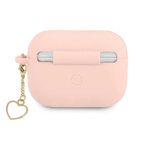 Etui Guess GUAPLSCHSP Apple AirPods Pro różowy/pink Silicone Charm Heart Collection