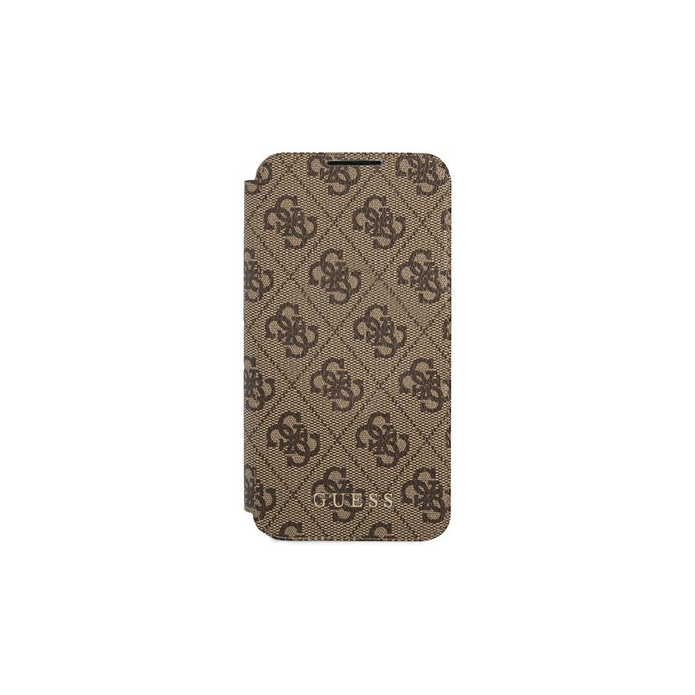 Hurtownia GSM - Etui Guess GUBKS22MG4GFBR Samsung Galaxy S22+ Plus brązowy/brown book 4G Metal Gold Logo - GUE1618BR - {ean13} - Hurt