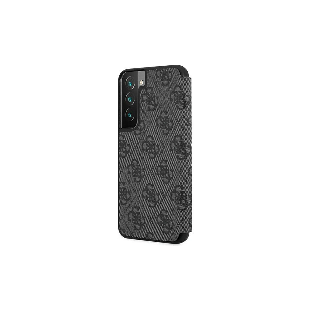 Hurtownia GSM - Case Guess GUBKS22MG4GFGR Samsung Galaxy S22+ Plus grau/grey Buch 4G Metall Gold Logo - GUE1619GRY - {ean13} - Hurt